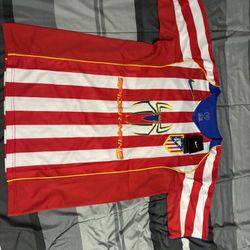 Retro Atletico Madrid Spider-Man 2 Jersey