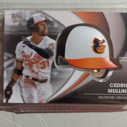 Cedric Mullins 2022 Topps Commemorative Batting Helmet Card And Two Rookie Cards...!!