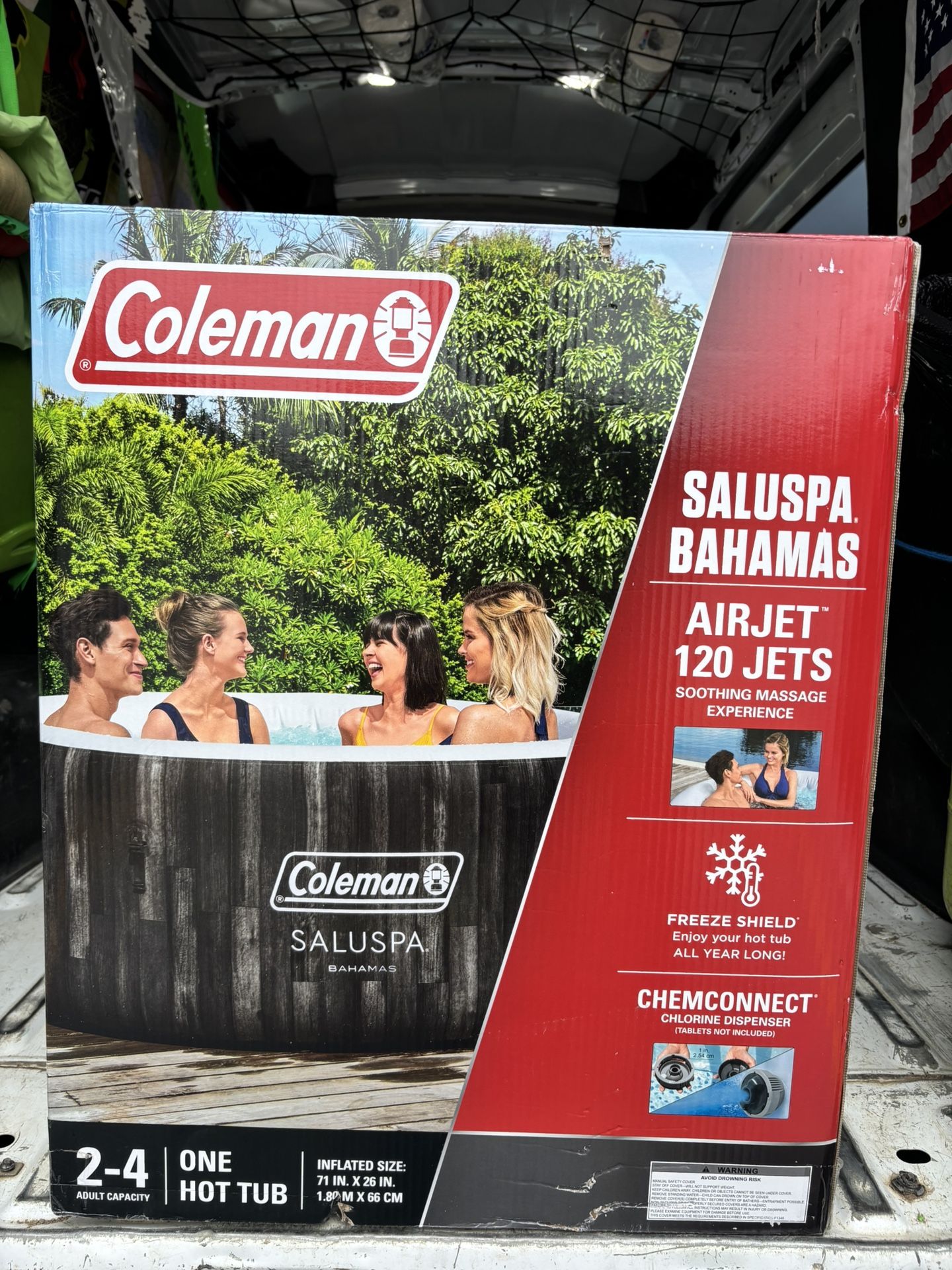 Brand new portable hot tub