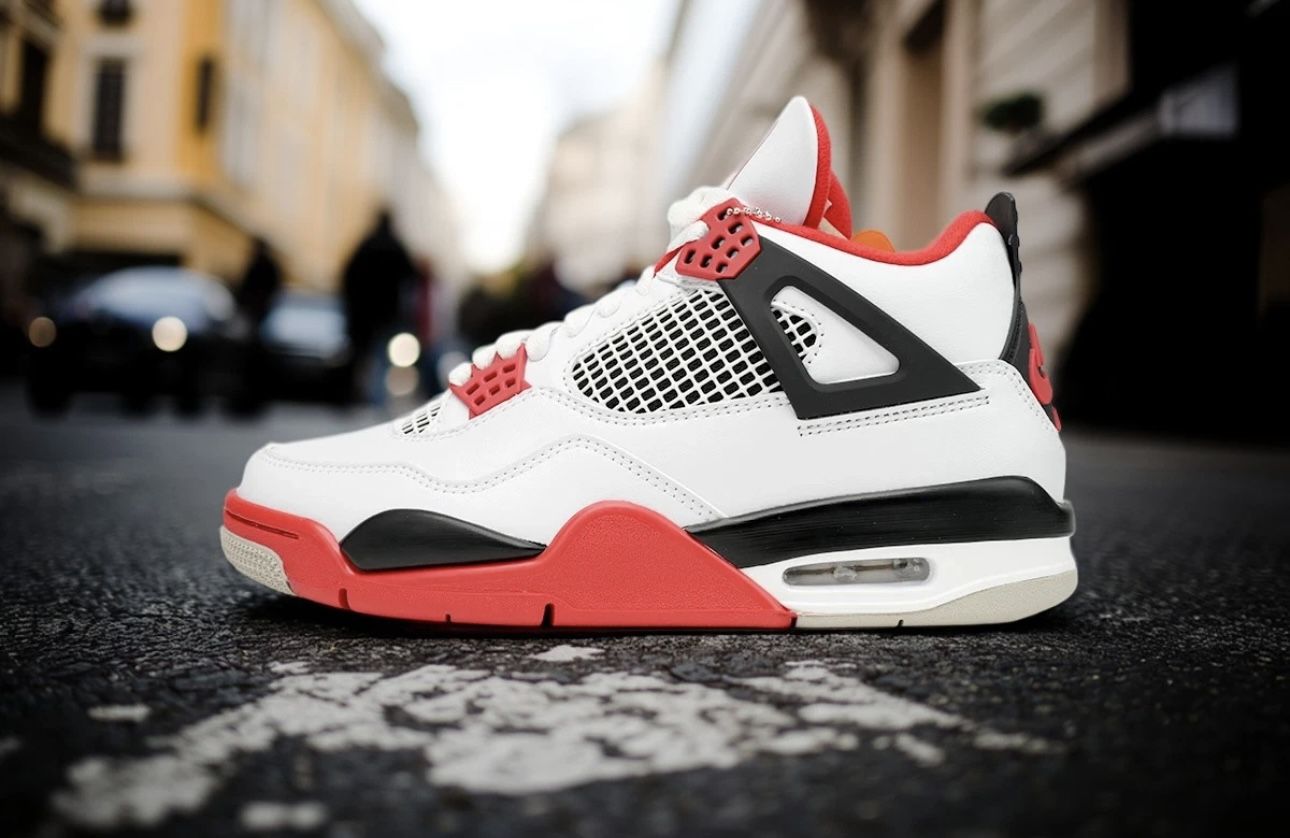 Nike Air Jordan 4 Flame Red Men's 🌟