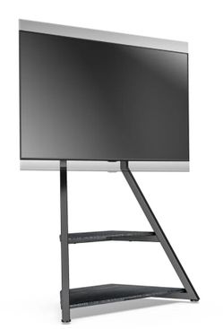 Black Metal Swivel TV Stand