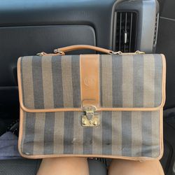 Faux Fendi Briefcase Purse Hand Bag