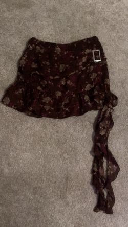 Dark Purple Brown Skirt