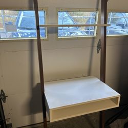 West Elm Ladder Shelf Wall  Desk