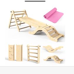 Kids Wooden Climbing set