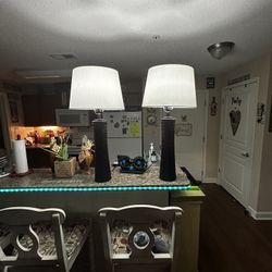 Set Of Brown Lamps