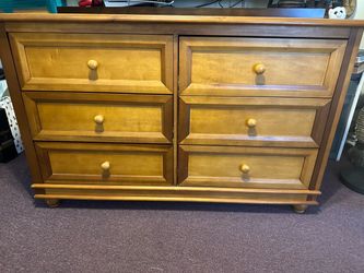 6-Drawer Wood Dresser