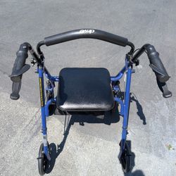 4 Wheel Rollator Walker, Like New.