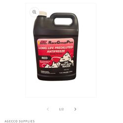 CMJ Brothers Long Life Prediluted Antifreeze – RED – 1 Gallon (3.78 L)