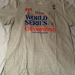 Texas Rangers MLB World Series 2023 Champions Fanatics Shirt; Men’s XL