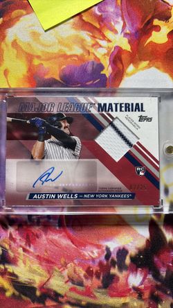 Austin Wells Topps Major League Material RC Auto Relic /25