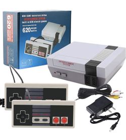 Classic Mini Retro Game Console, Classic Mini Console Built-in with 620 Classic Retro Games Dual Players Mode Console for Kids, Adult, Children Gift, 