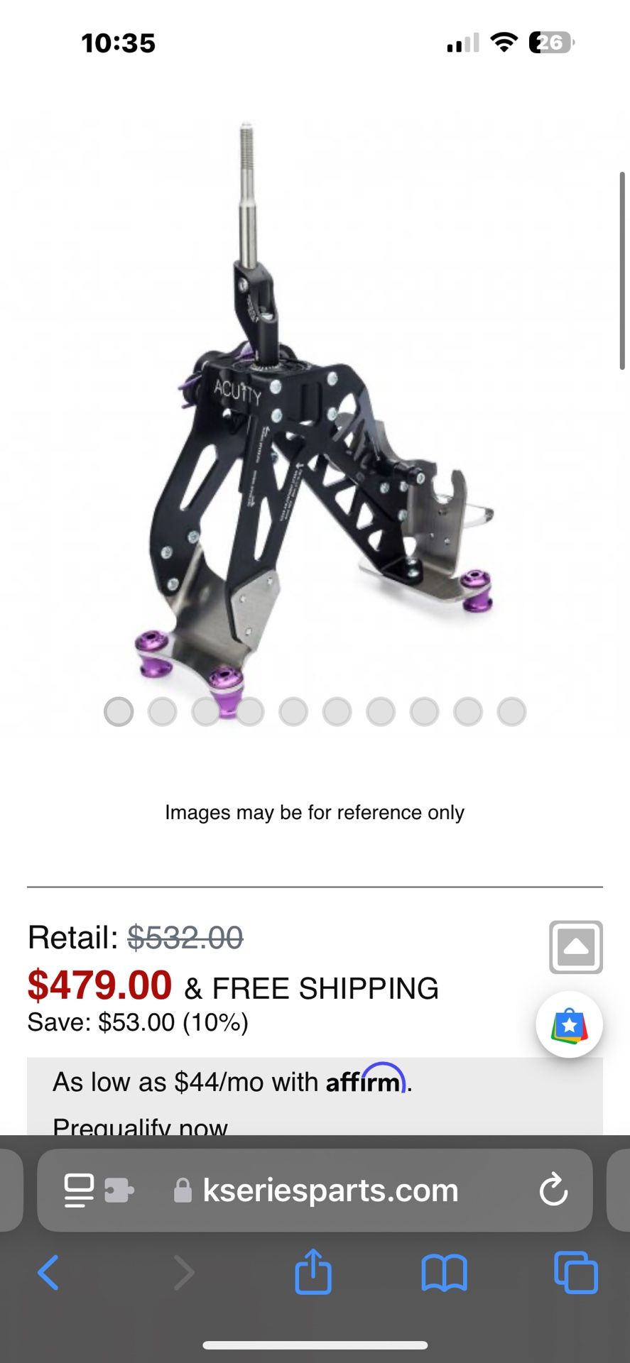10th Gen Civic Short Shifter Acuity