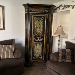Hand Painted Wooden Armoire  - $280.00