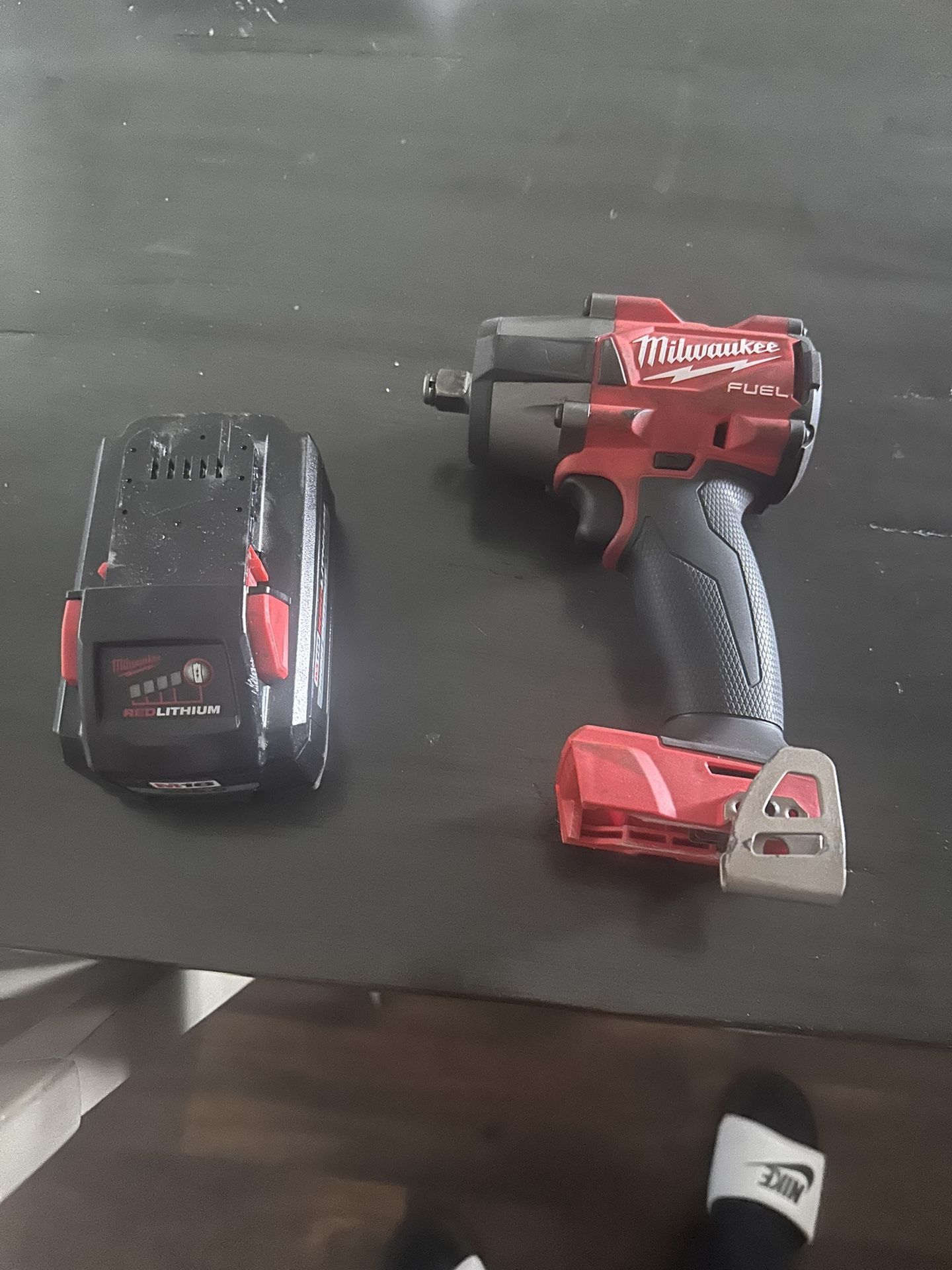 Milwaukee 1/2 Inch Impact With Battery Fuel 8.0 Amp High Output
