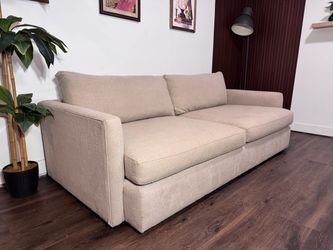 Off-White Crate & Barrel Sofa – Free Delivery