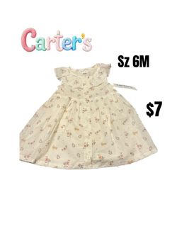Carter's Baby Girl Floral Dress Size 6M new ❤️❤️M20 091126