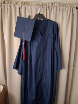 Graduation Cap & Gown Navy Blue