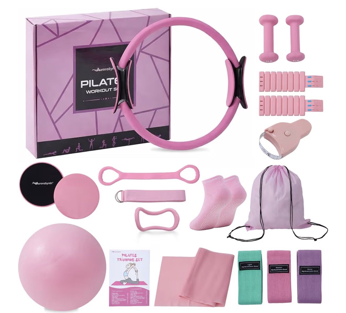 New - Home Pilates Kit Pilates Equipment Set, Better Yoga Pilates Essentials Kit for Women