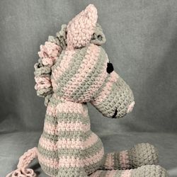 Handmade Stuffed Zebra