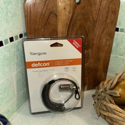 TARGUS DEFCON PA417UCCL Laptop Combination Coiled Cable Security Lock SEALED NEW