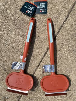 Fire feast oversized grill brush