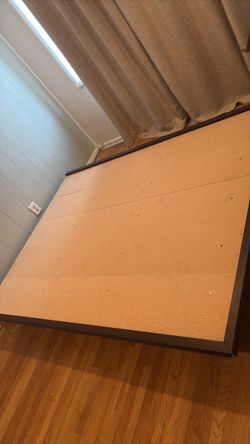 Queen floor bed frame
