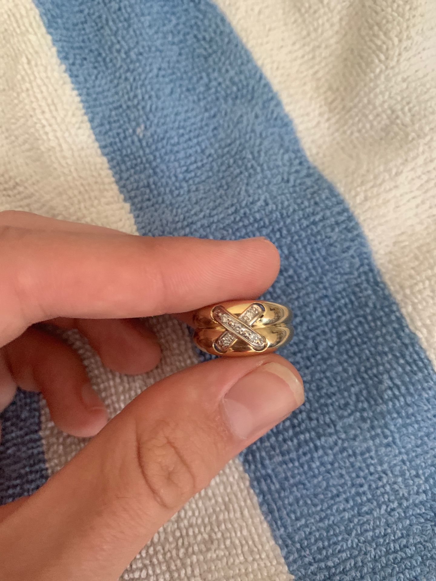 14k diamond ring 5.2 grams .10 carats si1