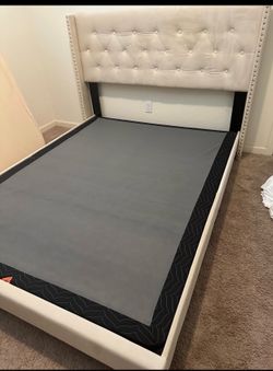 Queen bed with frame