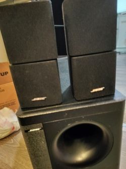 Bose Double Cube Speakers with Subwoofer