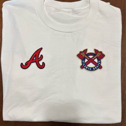 white atlanta braves shirt