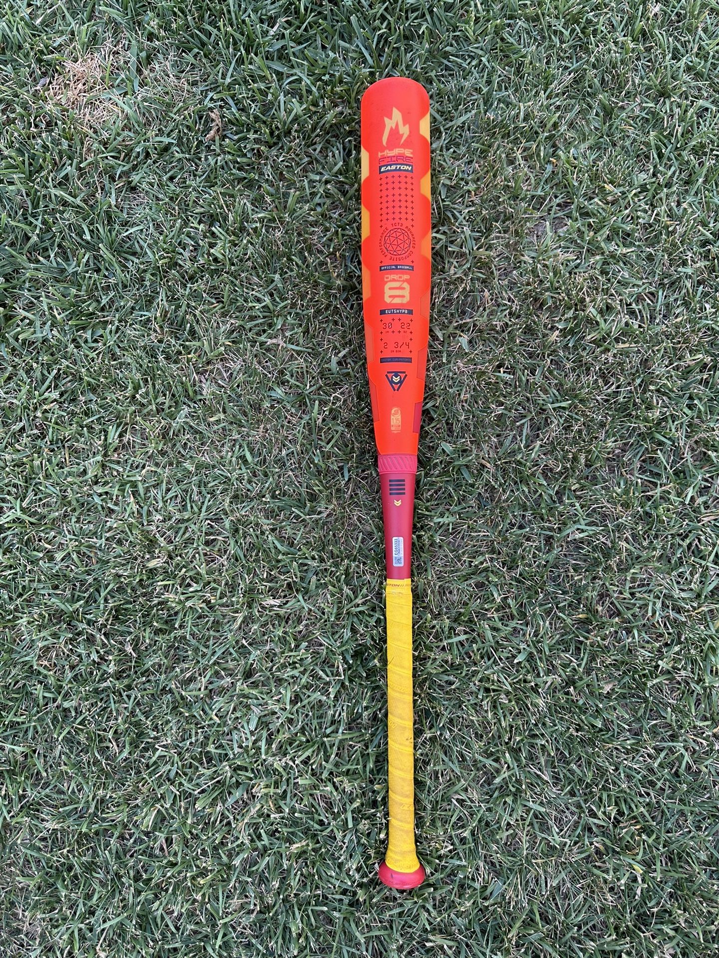 EASTON HYPE FIRE 2025 30 DROP 8 BASEBALL BAT