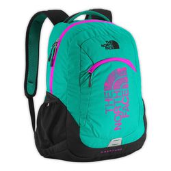 The North Face Haystack Backpack: Kokomo Green / Luminous Pink