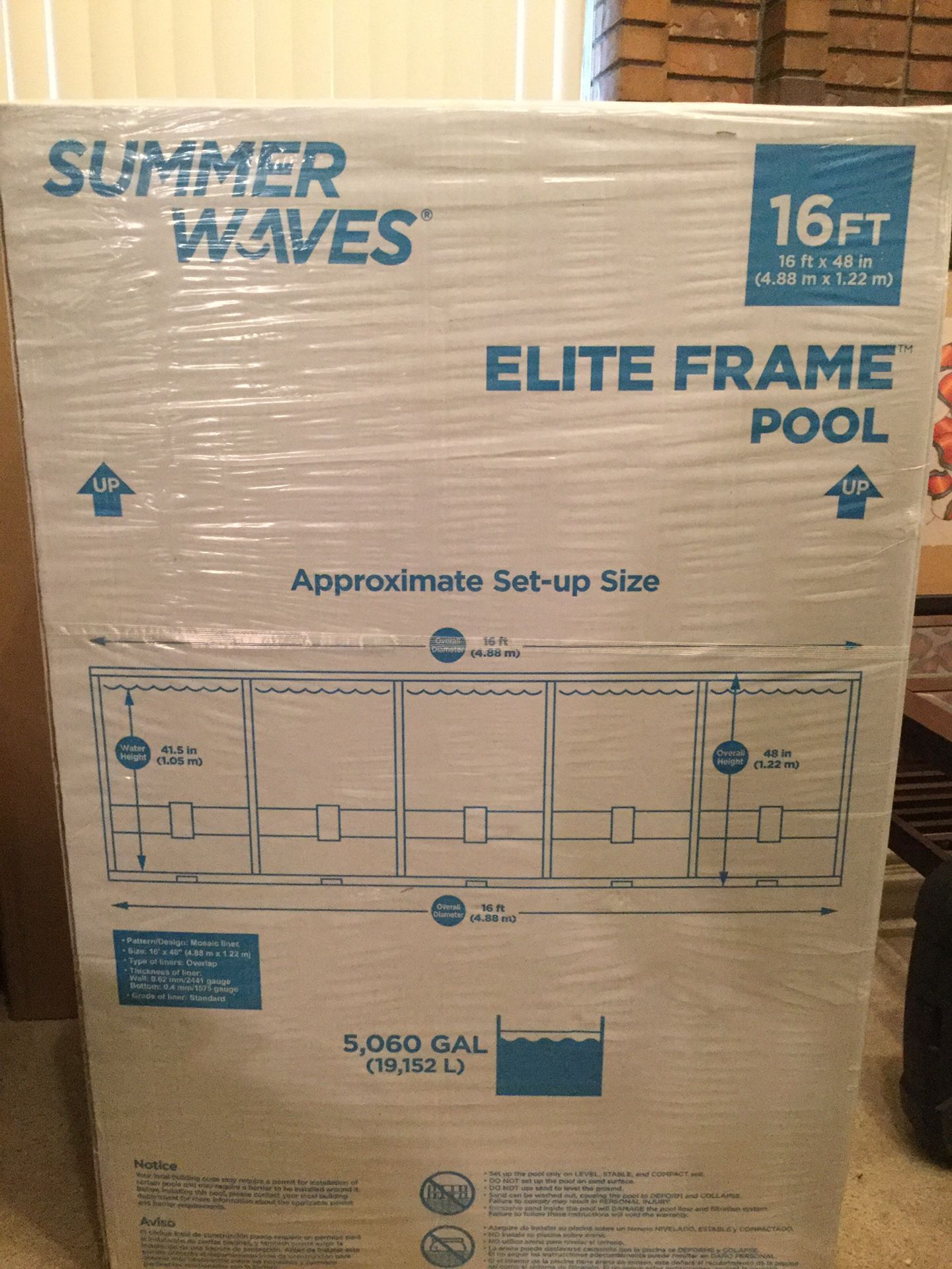 BRAND NEW ON HAND Summer Waves 16ft Elite Frame Pool