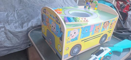 CoComelon Wooden Activity Bus Toy