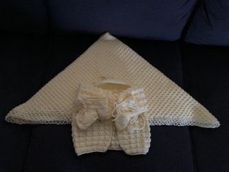 Knitted baby outfits