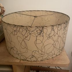 Vintage 1950s 50s Atomic Large Lampshade 