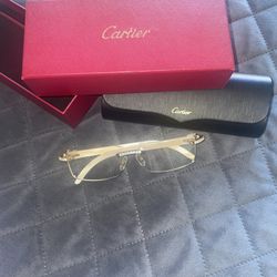 **IVORY CARTIERS**Frameless Cartier Glasses Full Box 