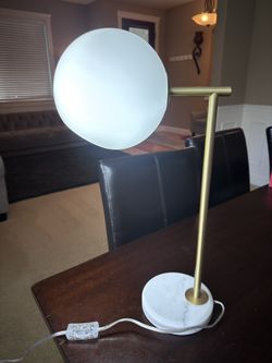 White & Gold Table Lamp