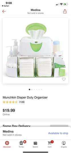 Diaper duty organizer