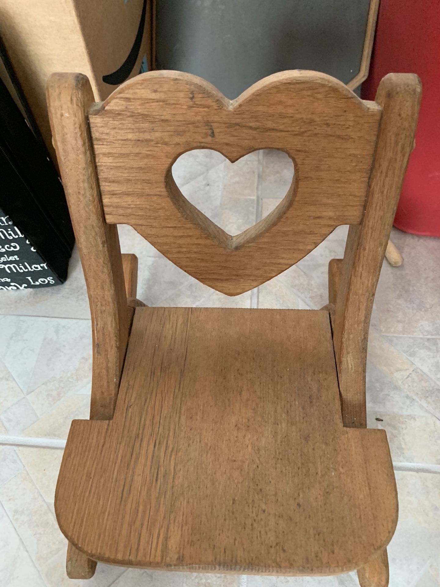 Handmade wooden chair