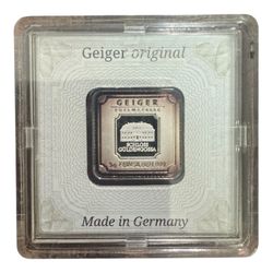 5 Grams Fine Silver .999 Geiger Made goIn Germany. Premium