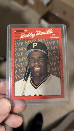 Bobby Bonilla '90 Donruss MVP misprinted card.