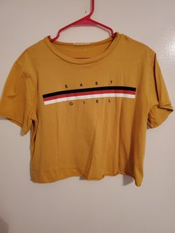 Mustard crop top