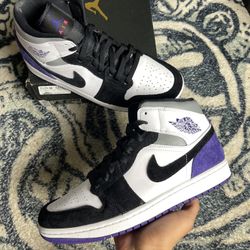 Jordan 1 Mid Varsity Purple 