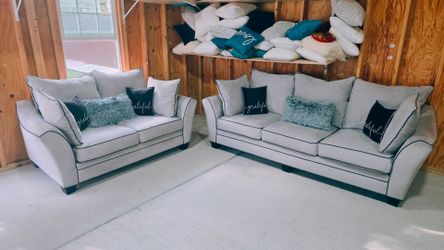 Sofa and loveseat