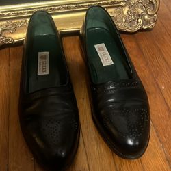 Gucci Brogue Loafer Shoes 43 Eu Us 9-9.5