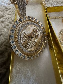 Necklace and pendant Santa muerte.  $50 special today