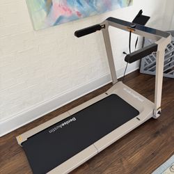 Denise Austin 2.0 Foldable Treadmill (Taupe Color)