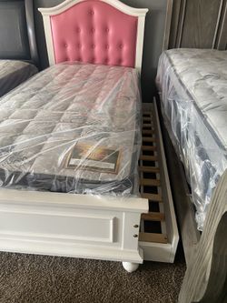 Cama Doble Twin Twin Con 2 Colchones Incluidos 